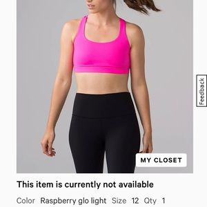 Lululemon Energy Bra Set (three bras) size 12